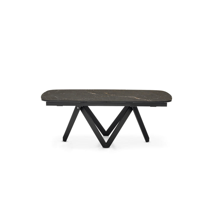 Cartesio Curved Extendable Dining Table Extendable Dining Tables Calligaris Small: 65 in width