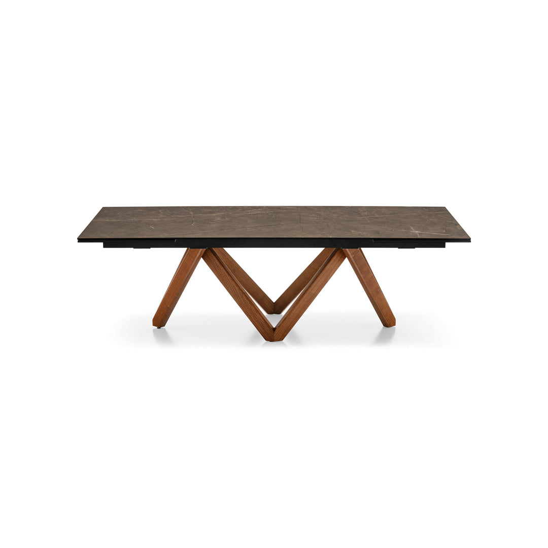 Cartesio Rectangular Extendable Dining Table Extendable Dining Tables Calligaris P201 Ash Walnut