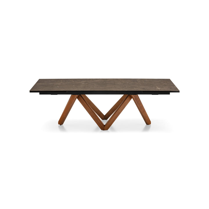 Cartesio Rectangular Extendable Dining Table Extendable Dining Tables Calligaris P201 Ash Walnut