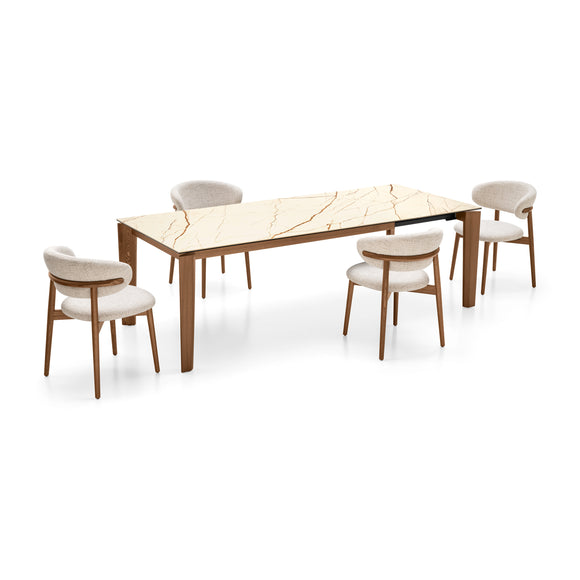 Dogma Rectangular Extendable Dining Table Extendable Dining Tables Calligaris