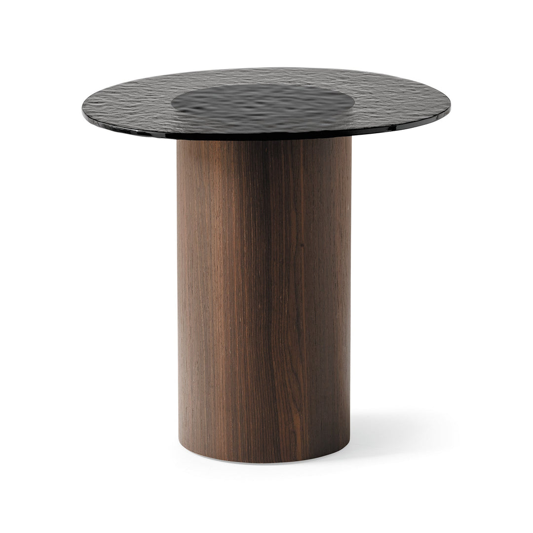Mushroom Side Table Side & Accent Tables Calligaris GM3 Transparent Smoke Grey Tempered Glass