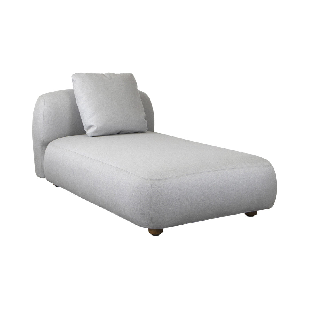 Capture Chaise Lounge Sofa Module Outdoor Furniture Cane-line Light Grey Cane-line AirTouch