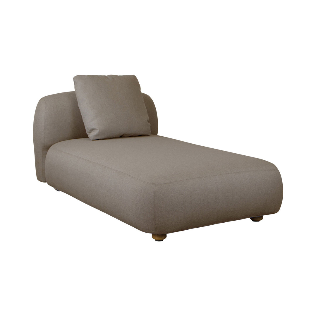 Capture Chaise Lounge Sofa Module Outdoor Furniture Cane-line Taupe Cane-line AirTouch