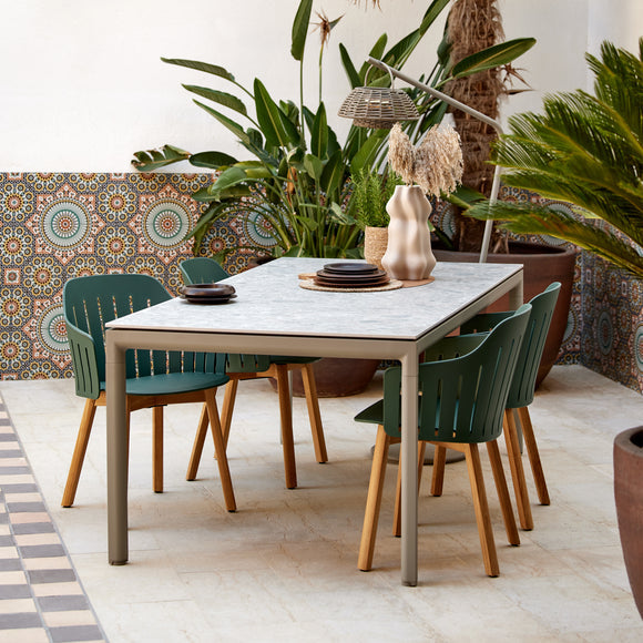 Choice Outdoor Dining Armchair with Wood Legs Chairs Cane-line