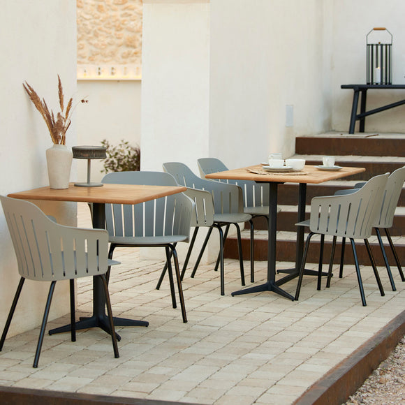 Choice Outdoor Dining Armchair with Metal Legs Chairs Cane-line