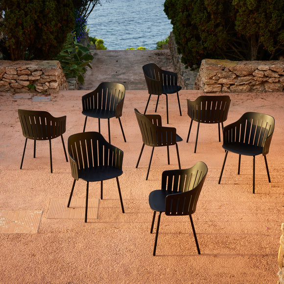 Choice Outdoor Dining Armchair with Metal Legs Chairs Cane-line