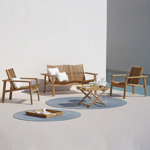 Amaze Outdoor Teak Stackable 2 Seater Sofa Outdoor Sofas Cane-line