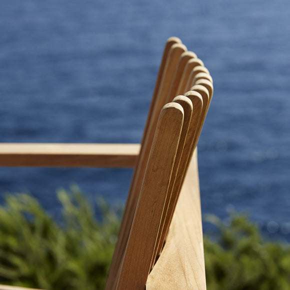 Amaze Outdoor Teak Stackable Lounge Chair Outdoor Chairs Cane-line