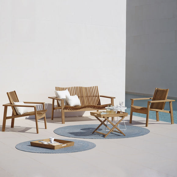 Amaze Outdoor Teak Stackable Lounge Chair Outdoor Chairs Cane-line