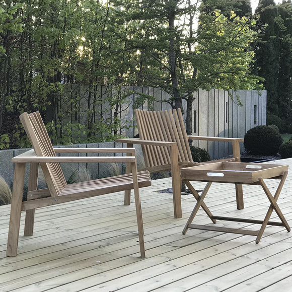 Amaze Outdoor Teak Stackable Lounge Chair Outdoor Chairs Cane-line