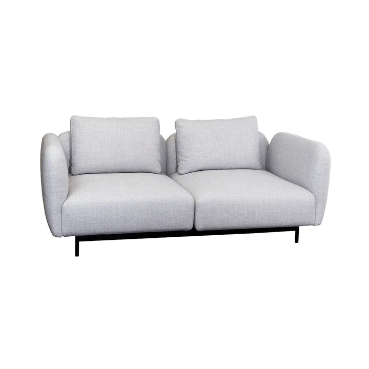 Aura 2-Seater Sofa Sofas Cane-line Light Grey Cane-line Ambience High Armrest