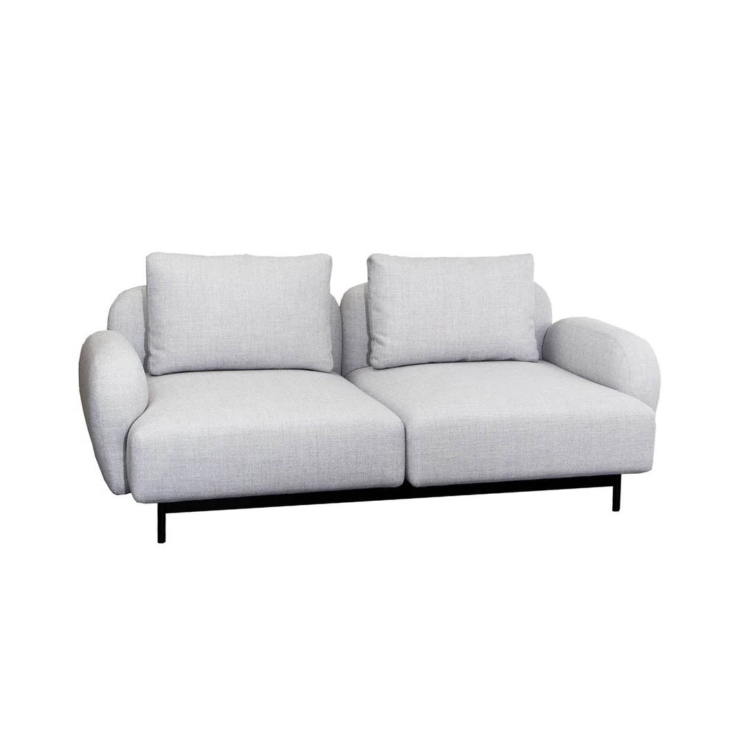 Aura 2-Seater Sofa Sofas Cane-line Light Grey Cane-line Ambience Low Armrest