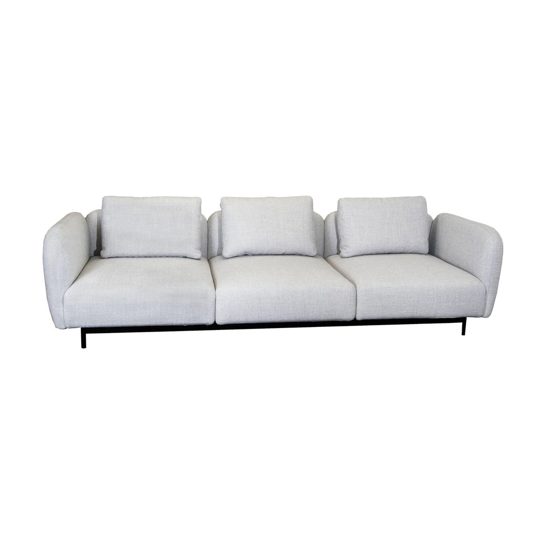 Aura 3-Seater Sofa Outdoor Sofas Cane-line Light Grey Cane-Line Ambience High Armrest