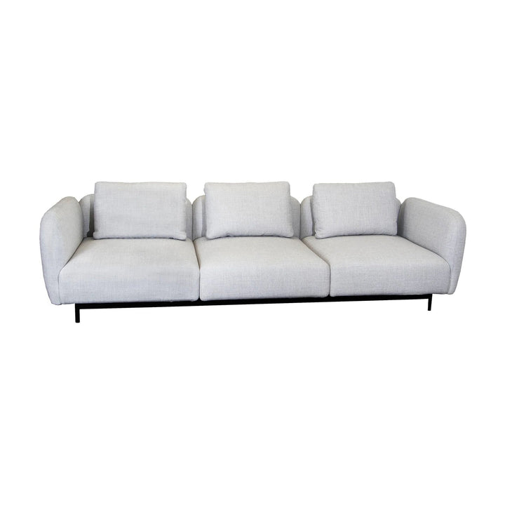 Aura 3-Seater Sofa Outdoor Sofas Cane-line Light Grey Cane-Line Ambience High Armrest