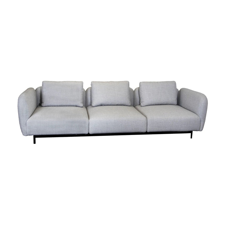 Aura 3-Seater Sofa Outdoor Sofas Cane-line Light Grey Cane-Line Essence High Armrest
