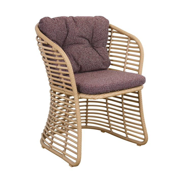 Basket Outdoor Dining Chair Chairs Cane-line Dark Bordeaux Cane-line Wove