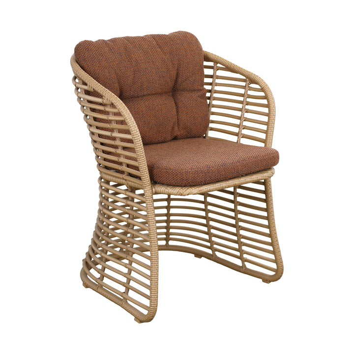 Basket Outdoor Dining Chair Chairs Cane-line Umber Brown Cane-line Rise