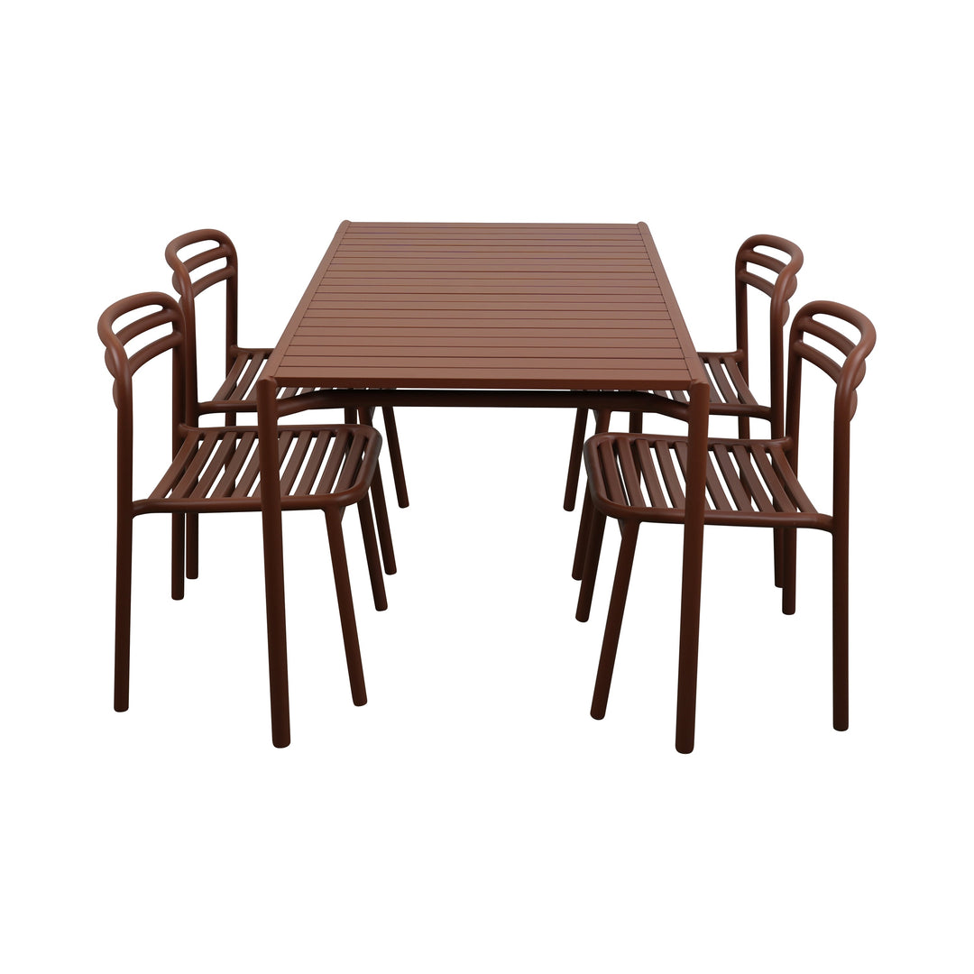 Bliss Outdoor Rectangular Dining Table Set Outdoor Furniture Cane-line
