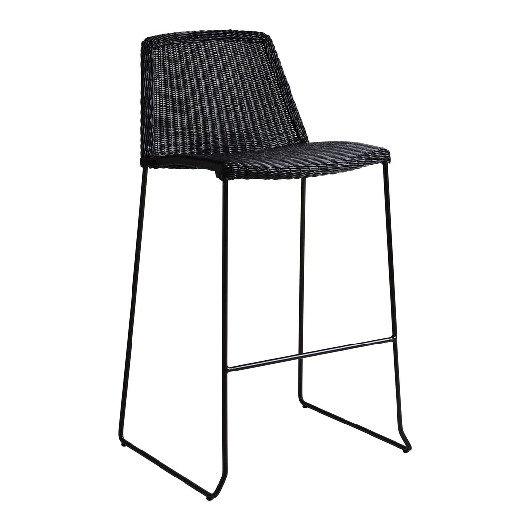 Breeze Outdoor Stackable Bar Chair Outdoor Furniture Cane-line Black Cane-Line Weave