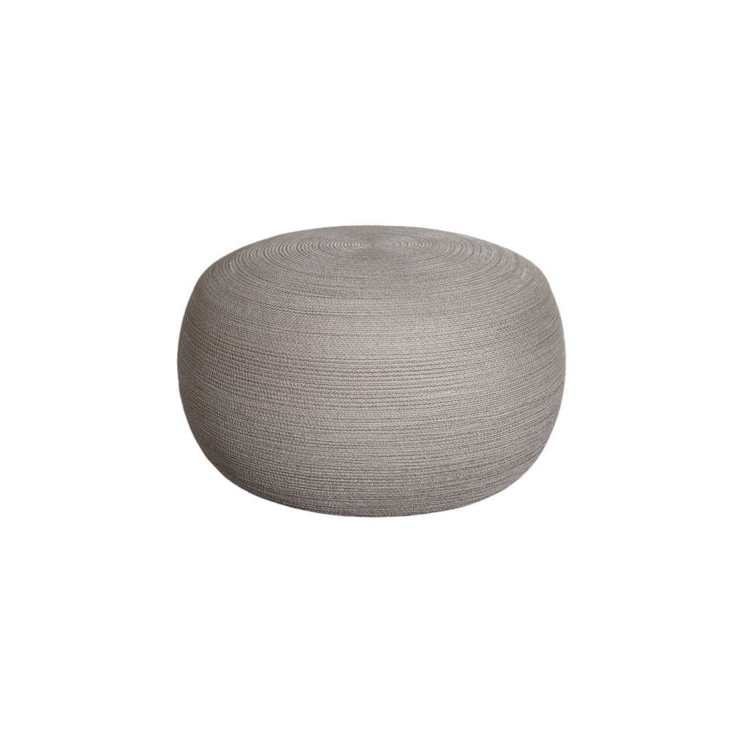 Circle Round Footstool Outdoor Ottomans Cane-line Taupe Cane-Line Soft Rope Large: 29.6 in diameter