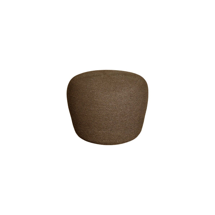 Circle Round Footstool Outdoor Ottomans Cane-line Umber Brown Cane-Line Soft Rope Small: 20.5 in diameter