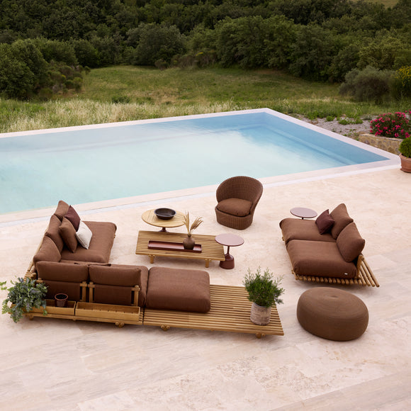 Circle Round Footstool Outdoor Ottomans Cane-line