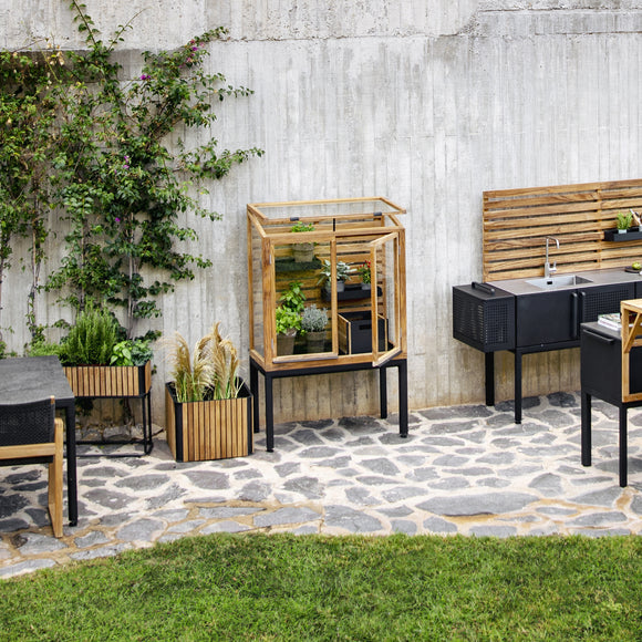 Drop Outdoor Greenhouse Planters Cane-line