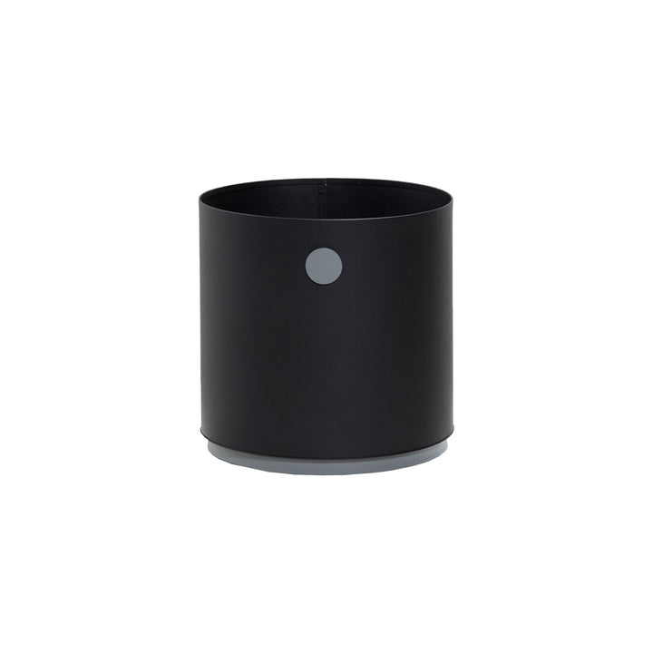 Grow Outdoor Round Planter Planters Cane-line Lava Grey / Light Grey Aluminum Small: 19.7 in diameter