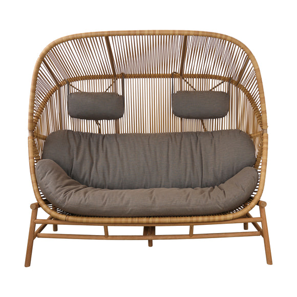 Hive Outdoor 2-Seater Sofa with Teak Base Outdoor Sofas Cane-line