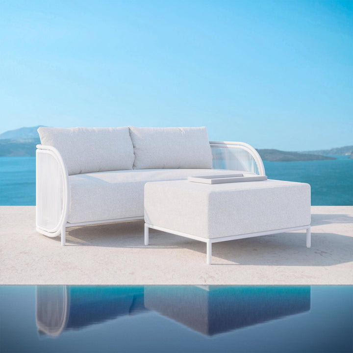 Kamari 3-Seater Sofa Outdoor Sofas Azzurro Living Sofa with Kamari Ottoman