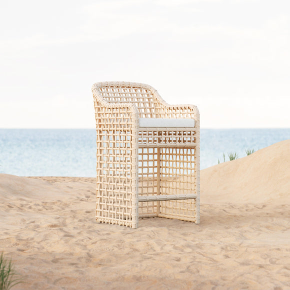 Kiawah Stool Outdoor Furniture Azzurro Living