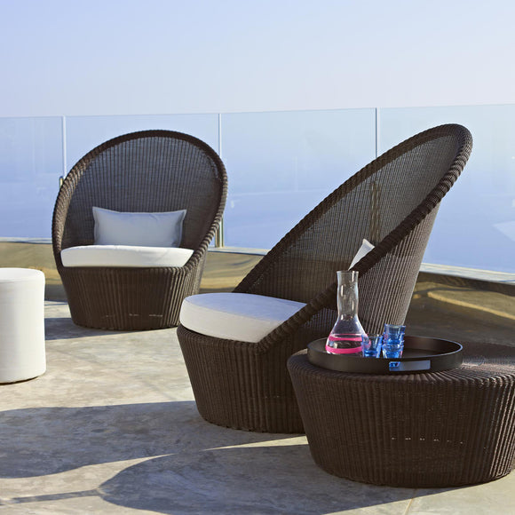 Kingston Outdoor Sunchair with Wheels Outdoor Chairs Cane-line