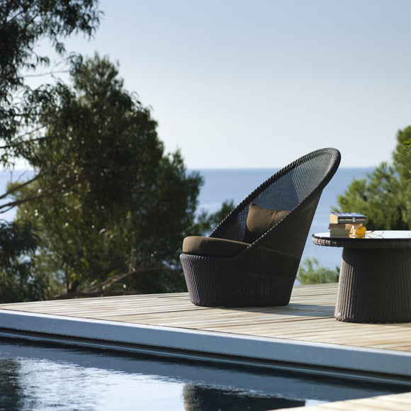 Kingston Outdoor Sunchair with Wheels Outdoor Chairs Cane-line