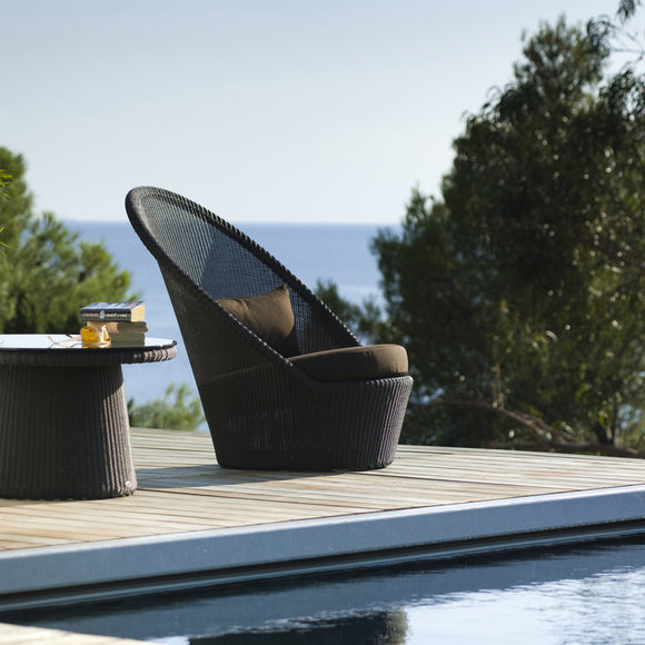 Kingston Outdoor Sunchair with Wheels Outdoor Chairs Cane-line