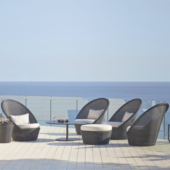 Kingston Outdoor Sunchair with Wheels Outdoor Chairs Cane-line