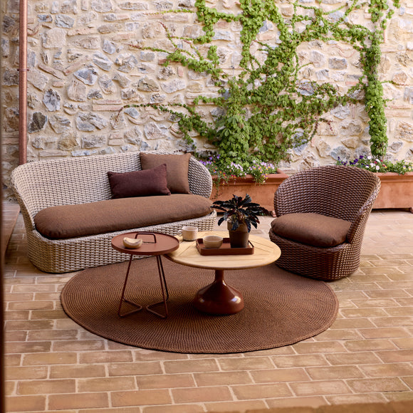 Knit Indoor/Outdoor Round Rug Rugs Cane-line