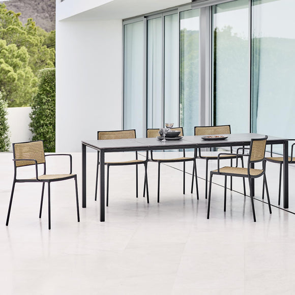 Less Outdoor Stackable Armchair Chairs Cane-line