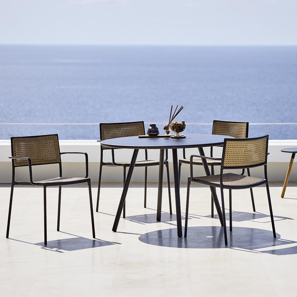 Less Outdoor Stackable Armchair Chairs Cane-line