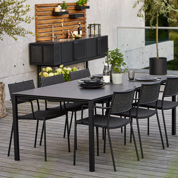 Less Outdoor Stackable Armchair Chairs Cane-line