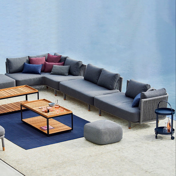 Moments Outdoor 2-Seater Armless Modular Sofa Outdoor Sofas Cane-line