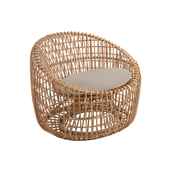 Nest Round Lounge Chair Chairs Cane-line Light Brown Cane-line Scent