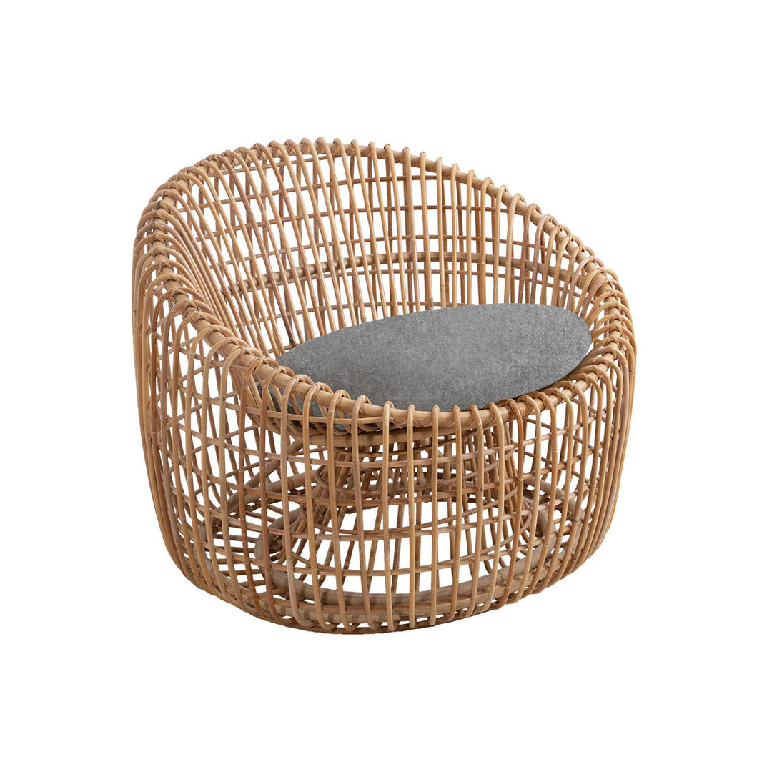 Nest Round Lounge Chair Chairs Cane-line Light Grey Cane-line Zen