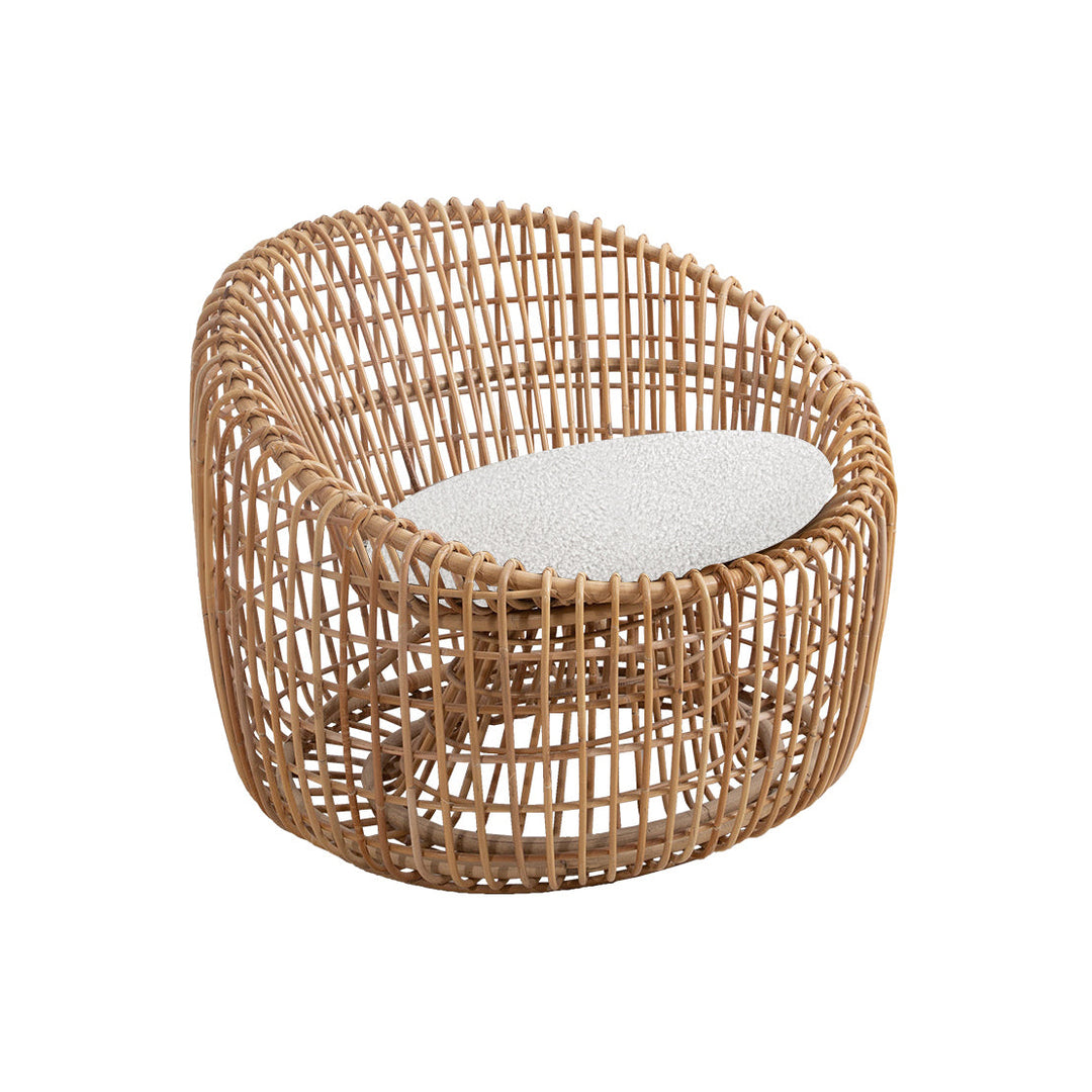 Nest Round Lounge Chair Chairs Cane-line White Cane-line Scent