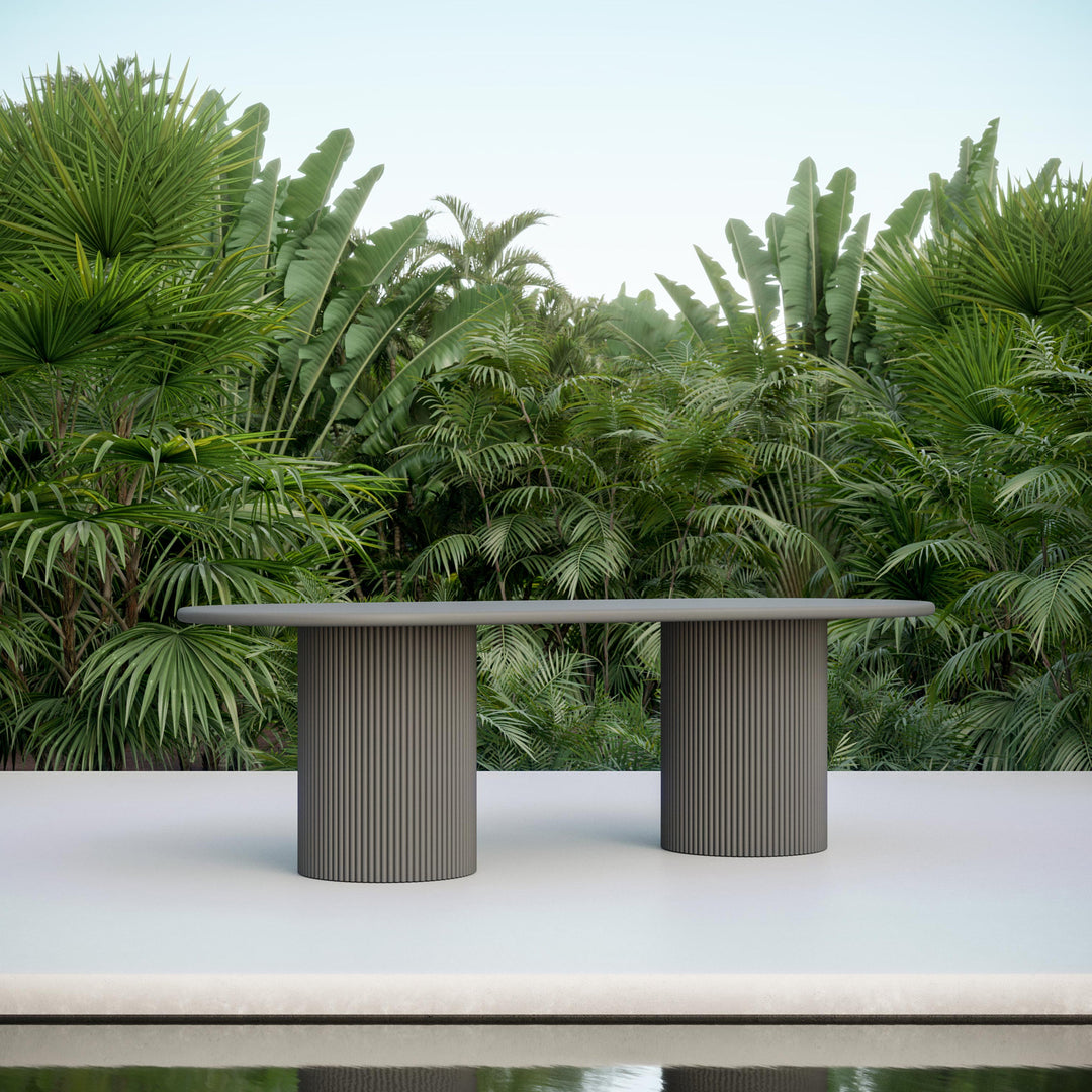 Palma Dining Table Tables Azzurro Living Matte Charcoal