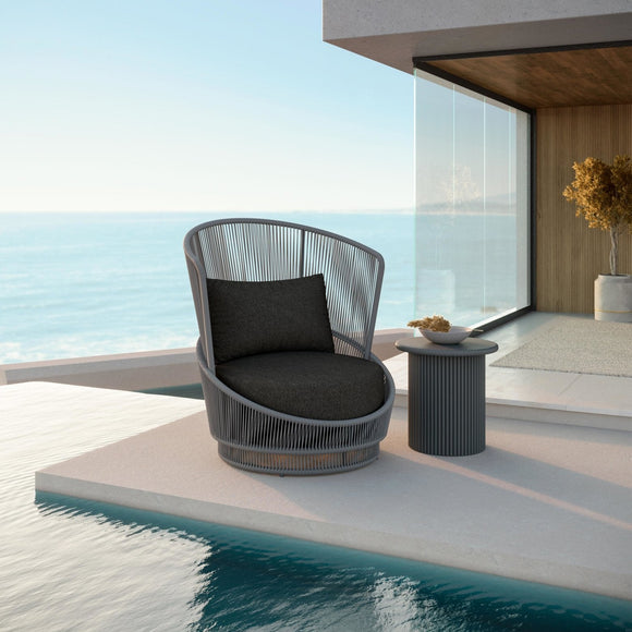 Palma Swivel Club Chair Outdoor Chairs Azzurro Living