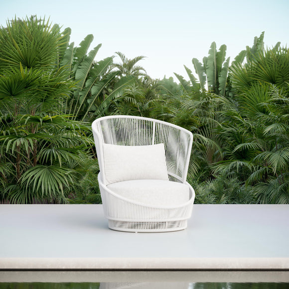 Palma Swivel Club Chair Outdoor Chairs Azzurro Living