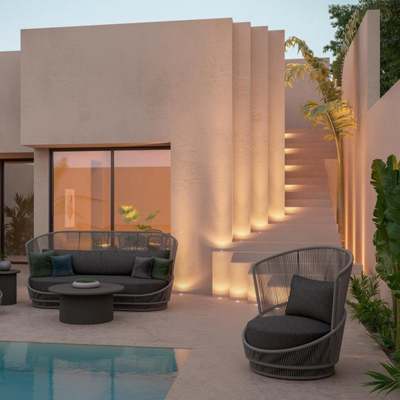 Palma Swivel Club Chair Outdoor Chairs Azzurro Living