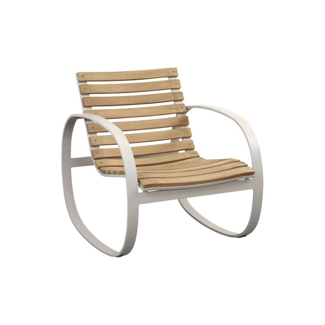 Parc Outdoor Rocking Chair Outdoor Seating Cane-line Teak / Sand Aluminum