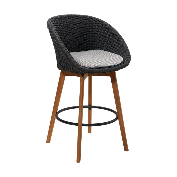 Peacock Outdoor Bar Stool Outdoor Furniture Cane-line Light Grey Cane-Line Focus