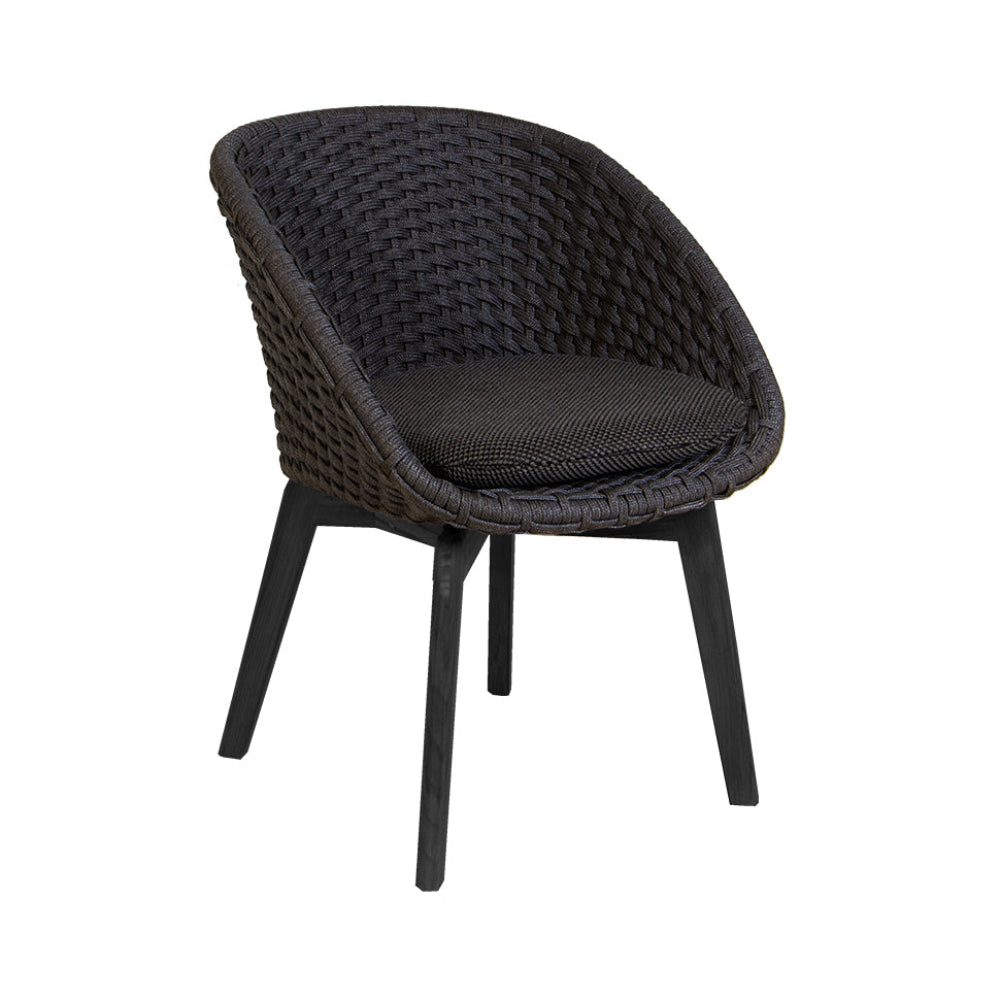 Peacock Dining Chair Chairs Cane-line Dark Grey Cane-line Focus
